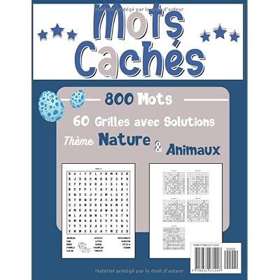 Mots Cachés Nature & Animaux: Mots Mêlés - Bloc India | Ubuy
