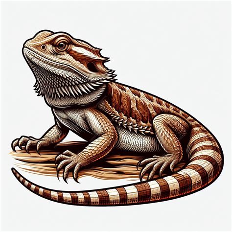 Premium Vector | Cute Bearded Dragon vector cartoon illustration