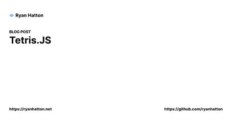 JavaScript Tetris Code 的图像结果