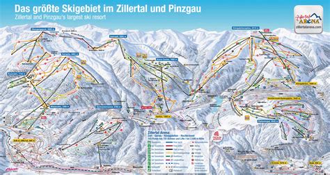 Gerlos-Zillertal Ski Map - skiflicks.com