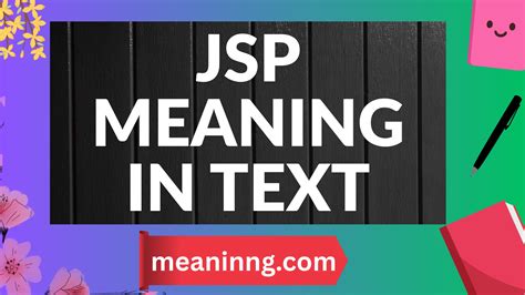 Jsp Meaning In Text