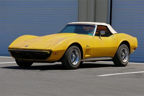 Yellow 1973 Chevrolet Corvette