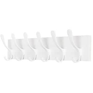 SKOLOO Coat Rack Wall Mount - Wooden White Wall Coat Hook, Wall Coat ...