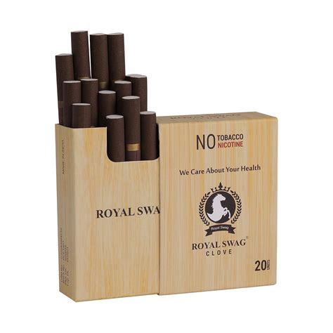 Buy ROYAL SWAG Ayurvedic & Herbal Cigarette (20 Sticks Pack), Clove ...