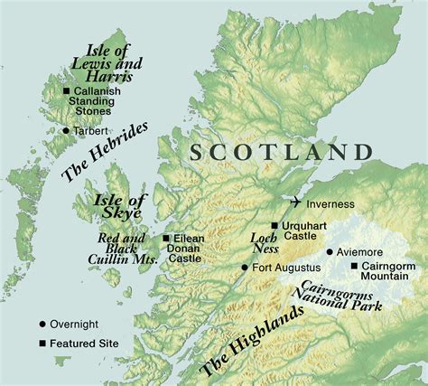 Map Of Scotland And Ireland