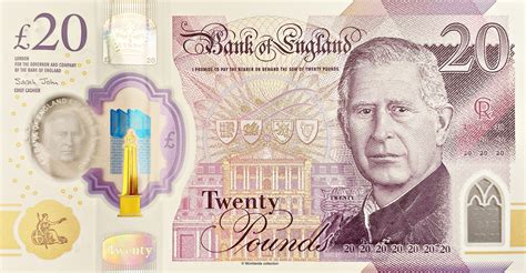20 Pounds - Charles III (JMW Turner; polymer) - England – Numista