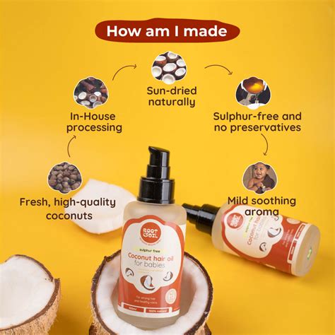 Coconut Hair Oil for Babies | Cradle Cap & Growth Support – ROOT and SOIL