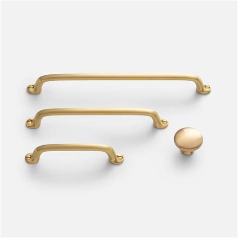 Belmont Pull | Unlacquered brass hardware, Solid brass, Antique brass ...