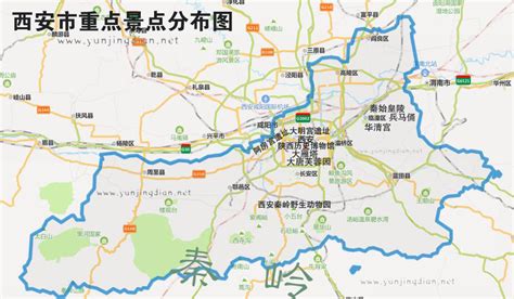 陕西省西安市旅游地图高清版_陕西地图_初高中地理网