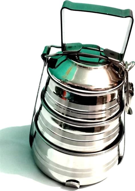Flipkart.com | JAMM Stainless Steel Three Tier Compartment Lunch Box ...
