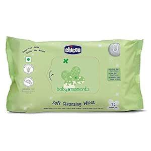 Buy Chicco Baby Moments Soft Cleansing Baby Wipes, Ideal for Nappy ...