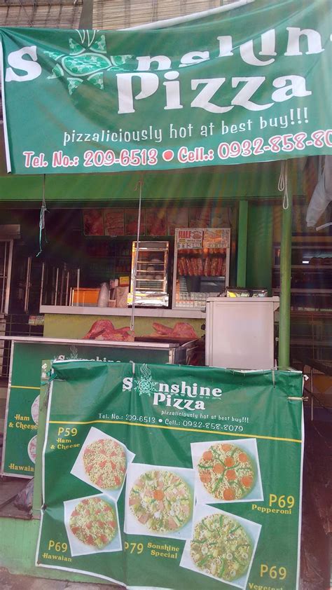 Menu at SUNSHINE PIZZA pizzeria, Quezon City