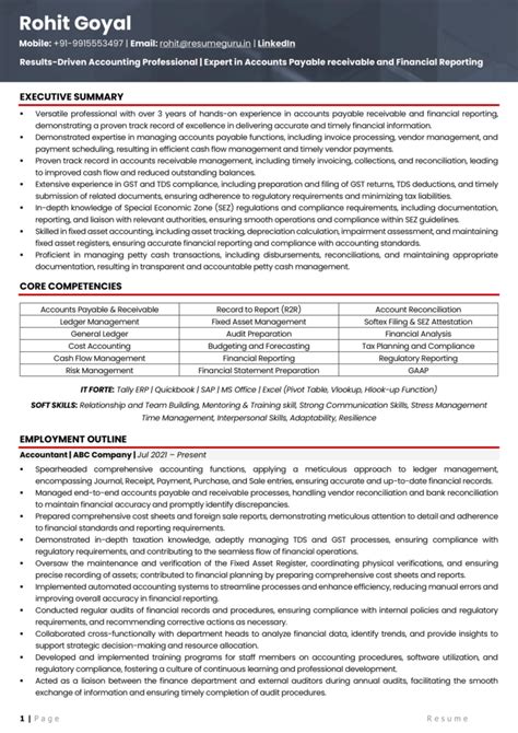 Accountant Resume Sample: Best Examples to Land Your Dream Job