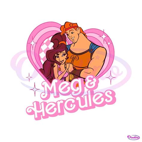Meg Snd Hercules Valentine Couple SVG - Oladino