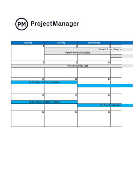 Image result for Project Calendar Template Excel