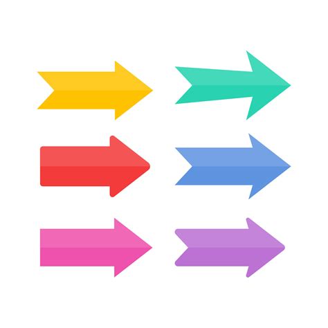 Colorful arrow collection 27505718 Vector Art at Vecteezy