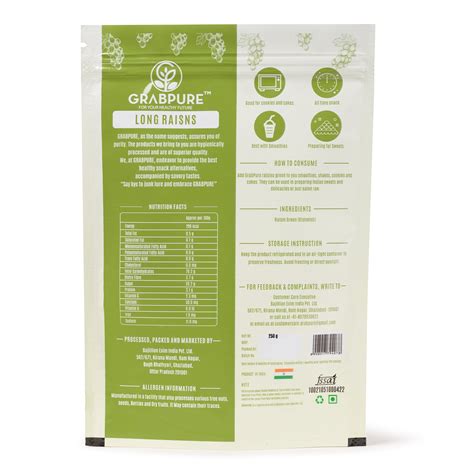 Raisins | Kishmish | Kismish Green (Long) | GrabPure