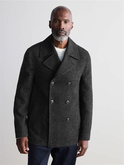 Buy Charcoal Grey Signature 100% Wool Pea Coat from the Next UK online shop