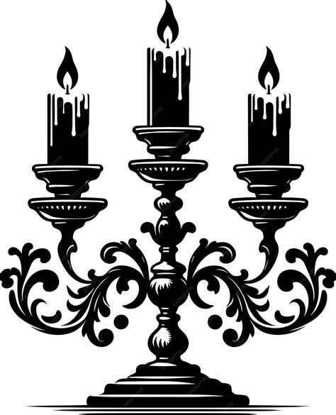Candle silhouette vector black color silhouette isolated white ...
