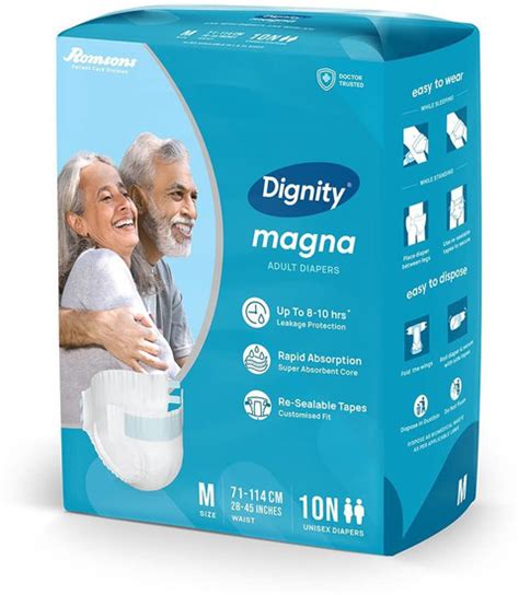 Romsons DIGNITY MAGNA ADULT DIAPER Adult Diapers - M - Buy 1 Romsons ...