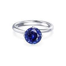 Buy Gems Shop Blue Sapphire (Neelam Ratna) Ring Gemstone Precious ...
