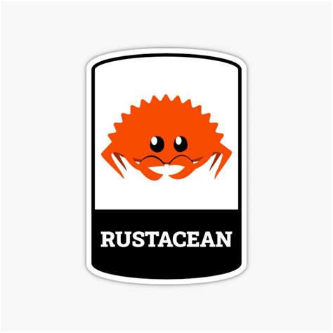 Buy Ferris The Crab Rust lang mascot sticker Online at Best Prices in ...