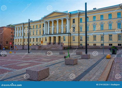University of Helsinki, Main Building in Finland Stock Photo - Image of ...