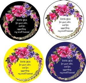 VVWV 5.08 cm Thank You Sticker Self Adhesive Sticker Price in India ...