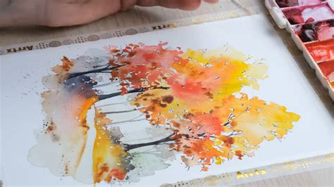 Image result for Quick Fall Watercolor Tutorial