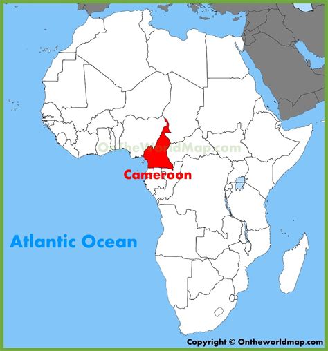 Cameroon location on the Africa map