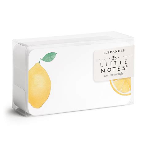 Lemon Little Notes® – E. Frances Paper