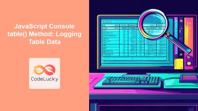 Image result for JavaScript Terminal Table
