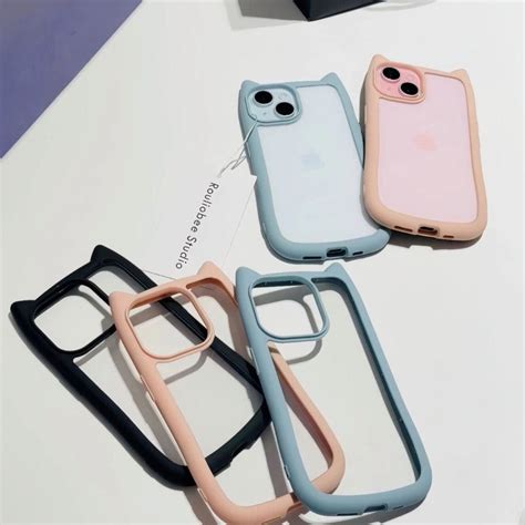Cute Transparent Cat Phone Case – Covers Emporium