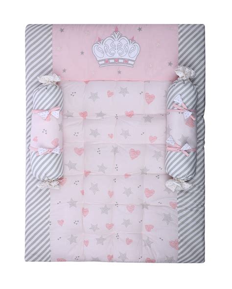 Abracadabra Baby Gadda Set-With 2 Bolsters & Mattress-Pink-Ballerina ...