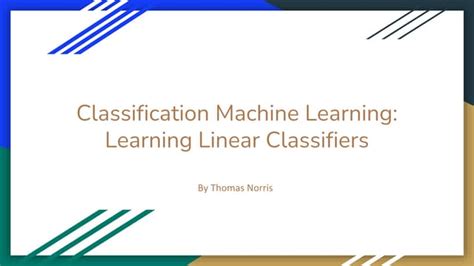 Classification Machine Learning Linear 的图像结果