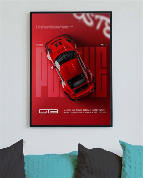 Porsche GT3 | Car Poster – Drag pixels