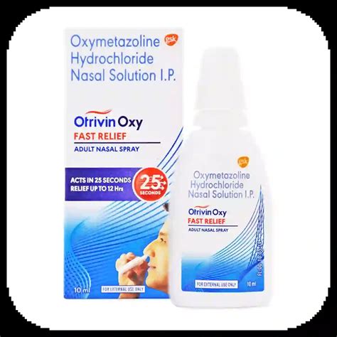 Otrivin Oxy Fast Relief Adult Nasal Spray, 10 ml - SAICURE
