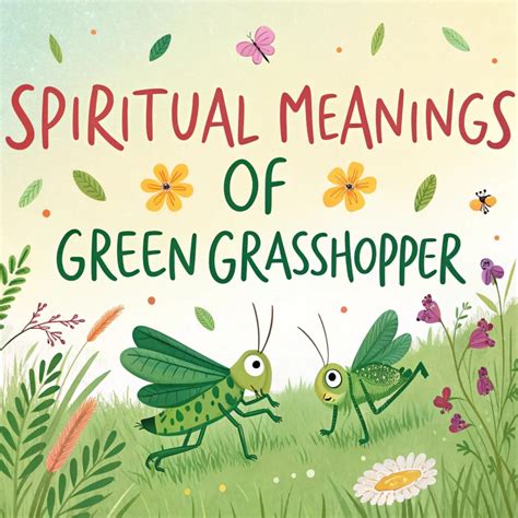 15 Spiritual Meanings Of Green Grasshoppers: Nature's Wisdom