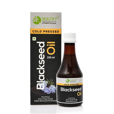 Buy HEALTH 1st Cold Pressed Black Seed Oil (Kalonji Oil), 200 ml Online ...