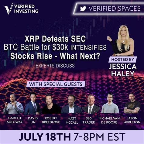 Jessica Haley on Twitter: "Verified Investing Spaces: Tonight 7-8pm EST ...