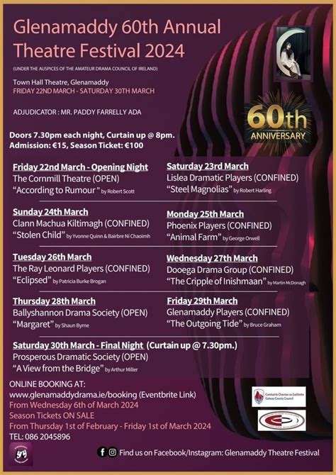 Glenamaddy 60th Annual Theatre Festival 2024, Glenamaddy Town Hall ...
