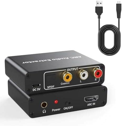 192KHz ARC Audio Extractor DAC Converter, Tendak Digital to Analog ...