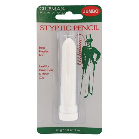 Clubman Jumbo Styptic Pencil, Treat and Seal Shaving Cuts Instantly ...