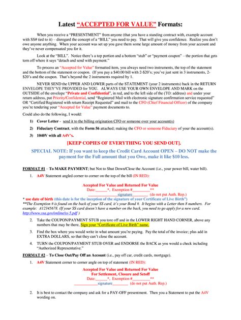 Latest Accepted for Value Formats - Fill Online, Printable, Fillable ...