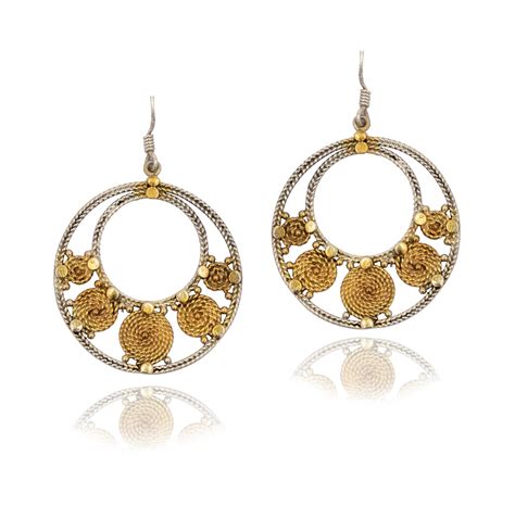 925 Sterling Silver Two Tone Rawa Balis – Neeta Boochra Jewellery