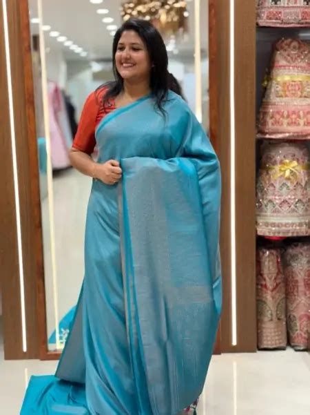 PARTYWEAR SOFT SILK SAREES WITH COPPER ZARI WEAVES