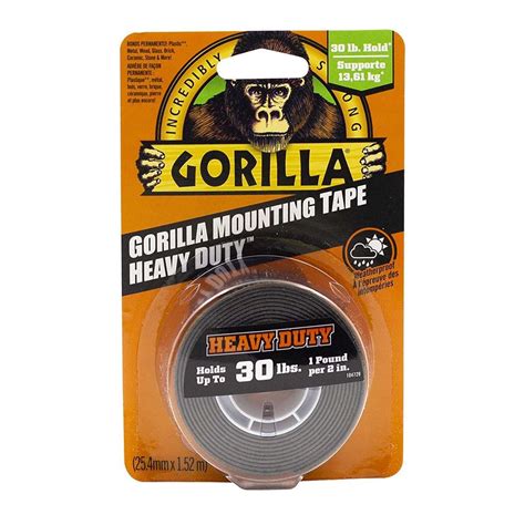 Gorilla Double Sided Mounting Tape Heavy Duty 1"