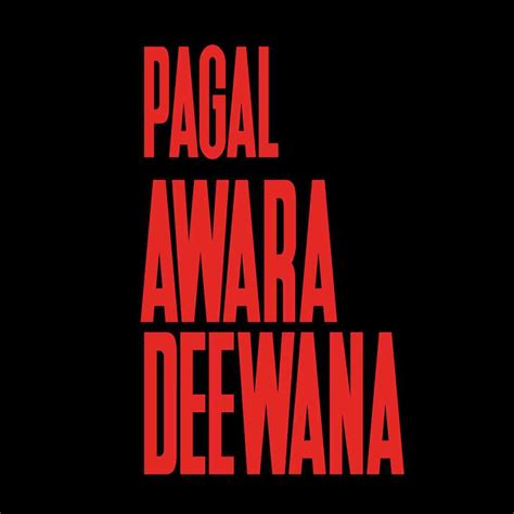 Matching Tees For Friends - Awara Pagal Dewana - Black Colour