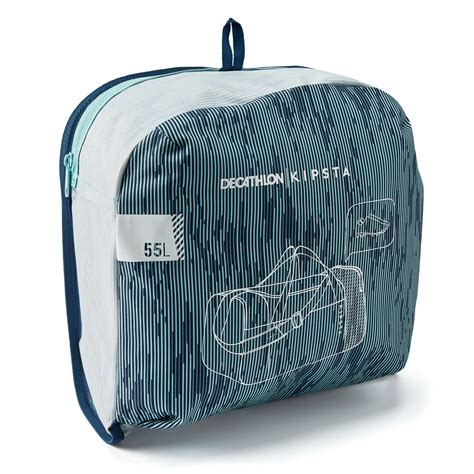 Football Duffle Bag, Lightweight, Multiple Compartment, 55L Capacity - Blue