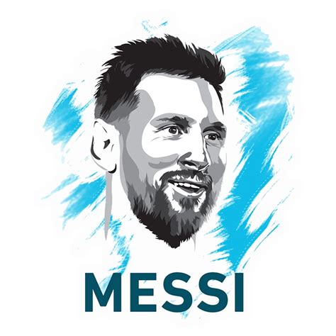 Messi (Aesthetic Portrait) Premium Vinyl Stickers – stickerogy